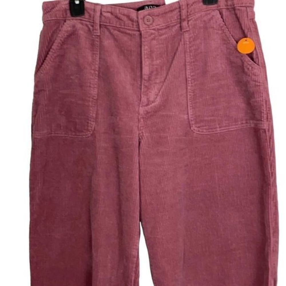 NEW a.n.a Wide Leg, Hi Rise, Dusty Rose Corduroy Cropped Pants — Size 12 NWT - Picture 5 of 6